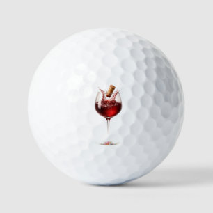 Luxury Wine Glass Splash Bath Towel Golf Balls