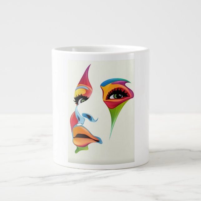 Luxury Women colourful face Speciality Mug (Front)
