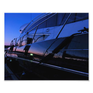 Luxury yacht photo print