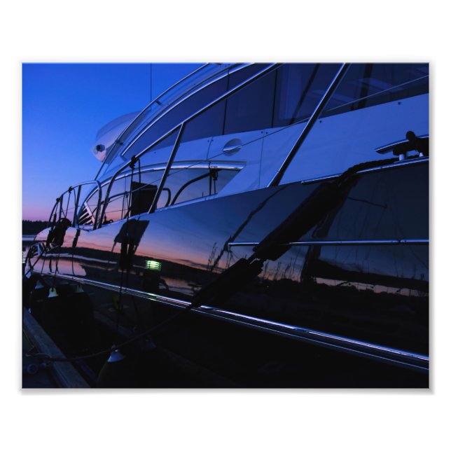 Luxury yacht photo print (Front)
