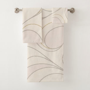 Luxury Yoga Modern Pattern Collection Bath Towel Set