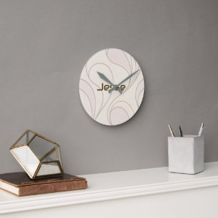 Luxury Yoga Modern Pattern Collection   Round Clock