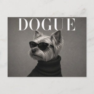 Luxury Yorkie Dog Portrait Postcard