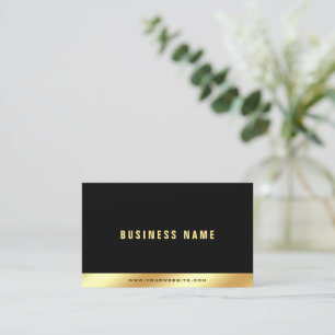 Luxury Your Custom Text Elegant Black And Gold Business Card