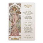 Luxus Menu Wedding Art Nouveau by Mucha