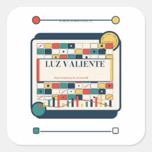 Luz Valiente Visual Culture Studio Square Sticker