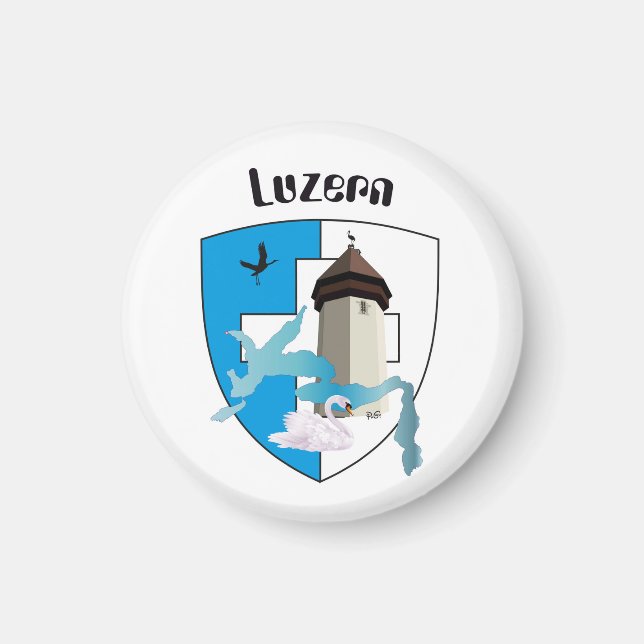 Luzern Schweiz Magnet (Front)