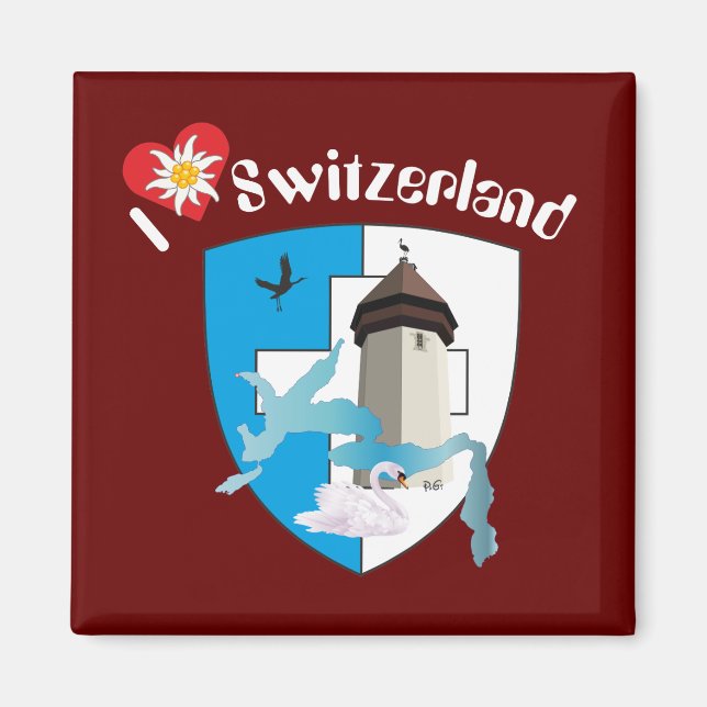 Luzern Schweiz Magnet (Front)