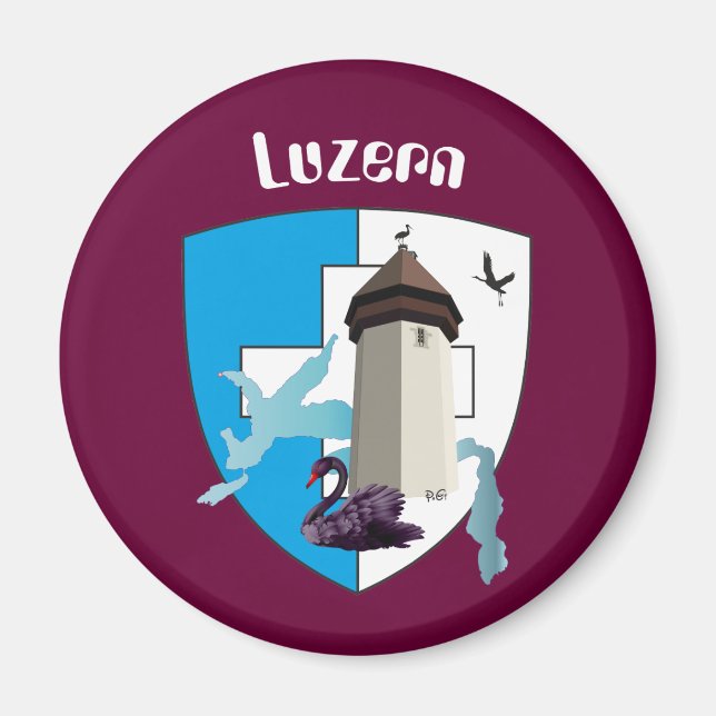 Luzern Schweiz Magnet (Front)