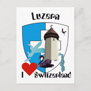 Luzern Schweiz Postkarte Postcard
