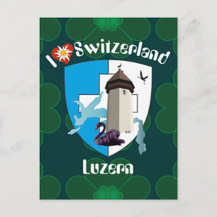 Luzern Schweiz Postkarte Postcard
