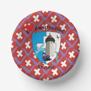 Luzern Schweiz Suisse Svizzera Switzerland Teller Paper Plate
