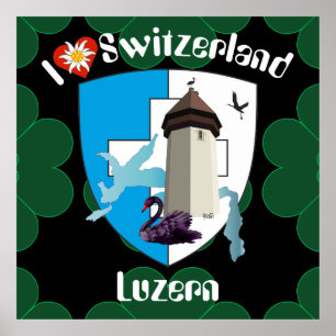 Luzern Schweiz Switzerland Poster