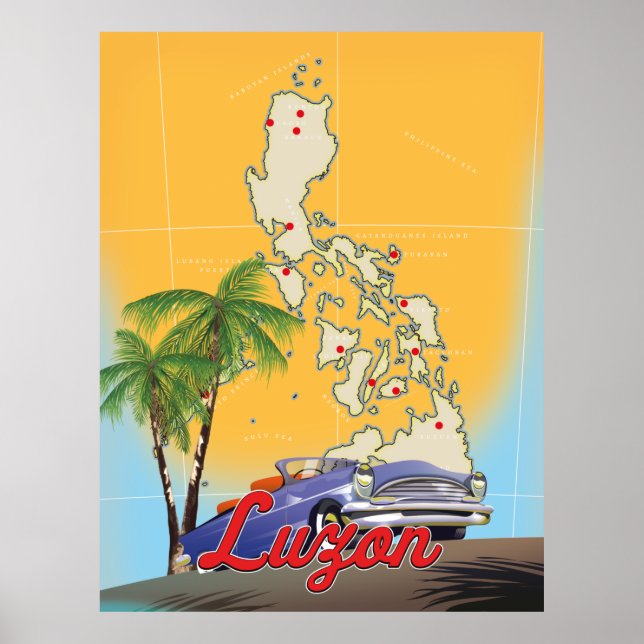 Luzon Philippines Travel poster (Front)