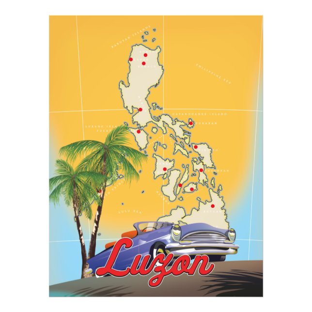 Luzon Philippines Travel poster (Front)