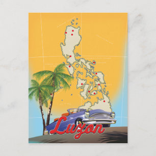 Luzon Philippines Travel poster Postcard