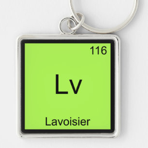 Lv - Lavoisier Funny Chemistry Element Symbol Tee Key Ring
