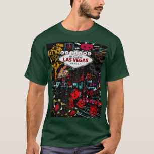 LV Nightlife Distressed Design Bong Bones Apparel  T-Shirt
