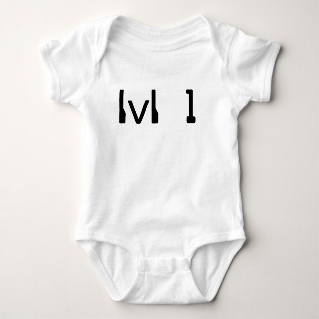lvl 1 baby bodysuit (Front)