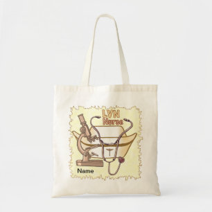LVN Nurse Collage custom nurses tote bag