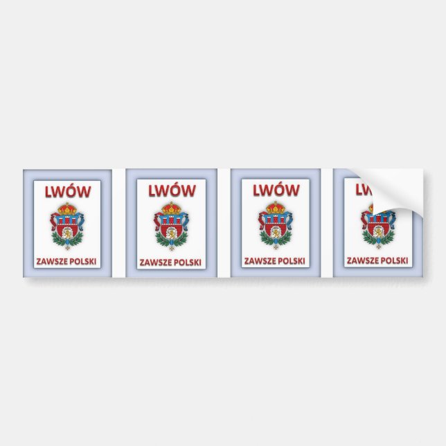 lwow zawsze polski bumper sticker (Front)