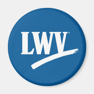 LWV Circle Magnet - Blue