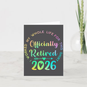 Ly Retired 2026 Funny Retirement For Women Card