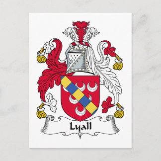 Lyall Family Crest Postcard