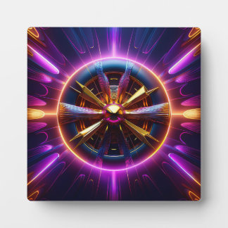 Lyapunov Fractal Much Manipulated Plaque