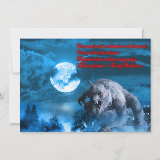 Lycan Halloween party invitation (Front)