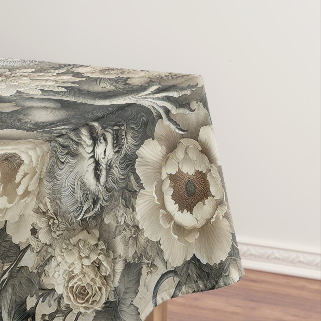 Lycanthropic Splendour – Gothic Large Print Tablecloth (In Situ)