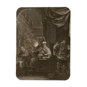 Lycaon Metamorphosed into a Wolf, 1731 (engraving) Magnet