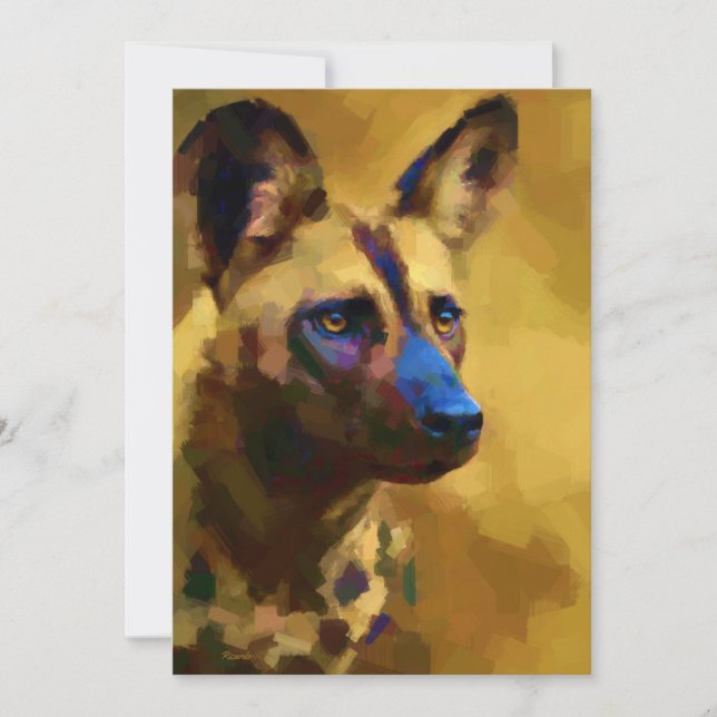 Lycaon Pictus Holiday Card (Front)