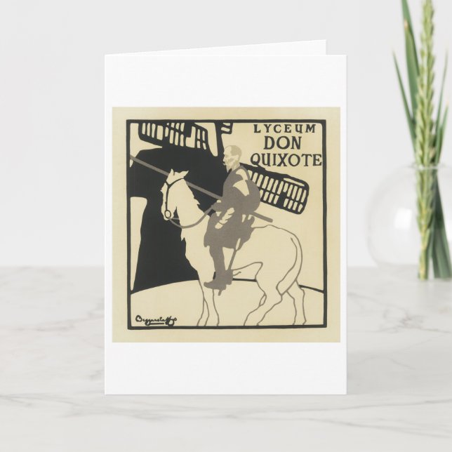 Lyceum Don Quixote, The Beggarstaffs Card (Front)