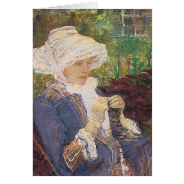 Lydia Crocheting in Garden at Marly, Mary Cassatt (Front)
