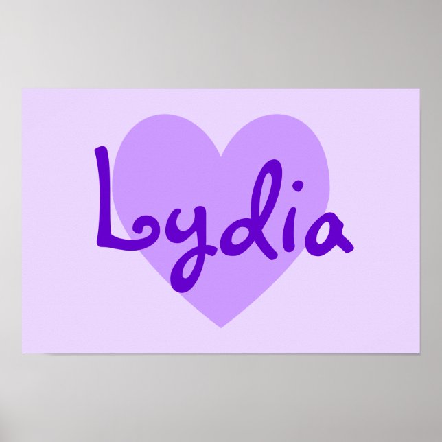 Lydia in Purple Poster (Front)