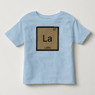 Lydia  Name Chemistry Element Periodic Table Toddler T-Shirt