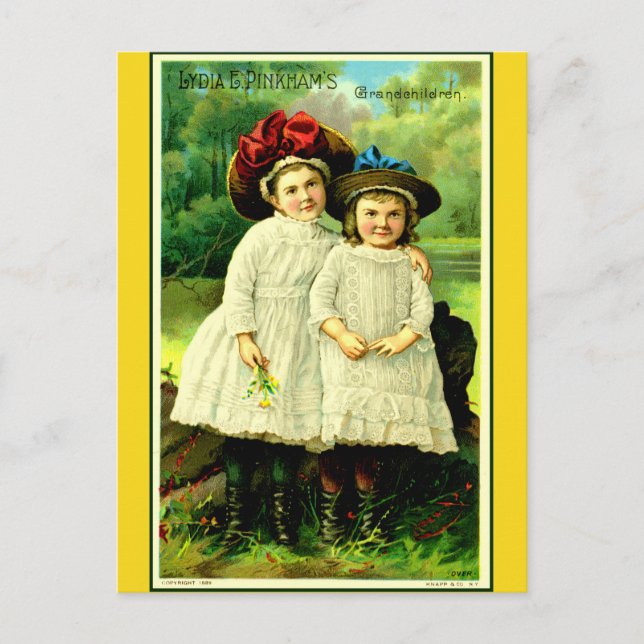 "Lydia's grandchildren" Postcard (Front)