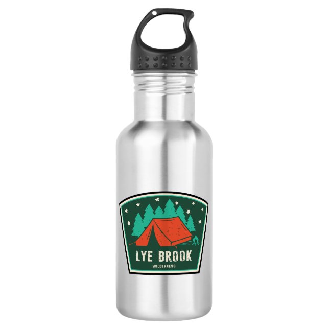 Lye Brook Wilderness Vermont Camping 532 Ml Water Bottle (Front)