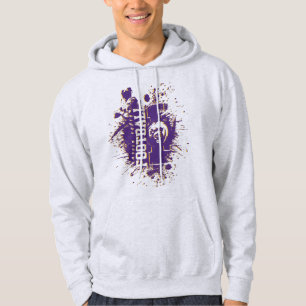 LYFL 13 Purple & Gold Grunge Lassen Logo Hoodie