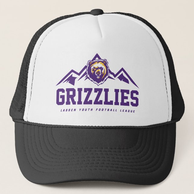 LYFL 14 | Purple Grizzlies Pro Logo Trucker Hat (Front)