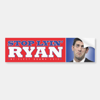 Lyin' Paul Ryan Bumpersticker Bumper Sticker