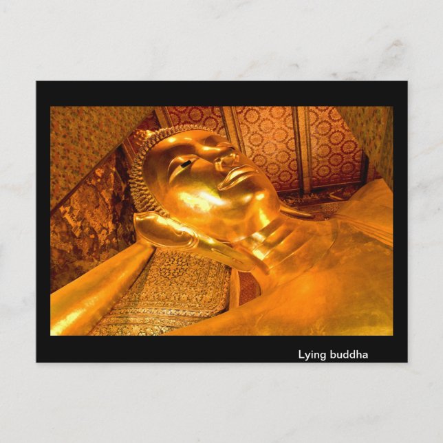 Lying Buddha Thailand Postcard (Front)