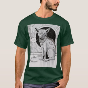 lying cat saga monster boy funny T-Shirt