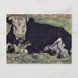 Lying Cow By Vincent Van Gogh Postcard