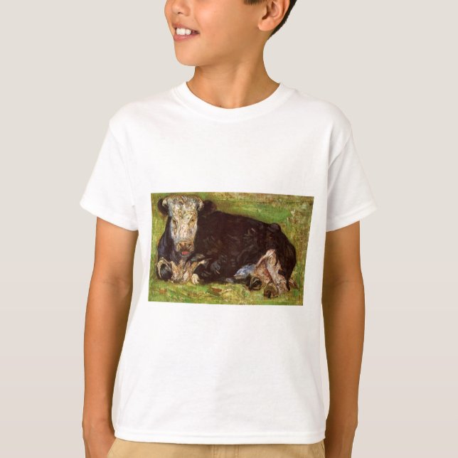 Lying Cow by Vincent van Gogh T-Shirt (Front)
