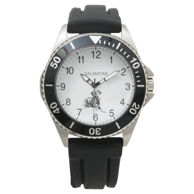 Lying Dalmatian Dog Watch (Front)
