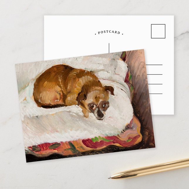 Lying Dog | Zygmunt Waliszewski Postcard (Creator Uploaded)