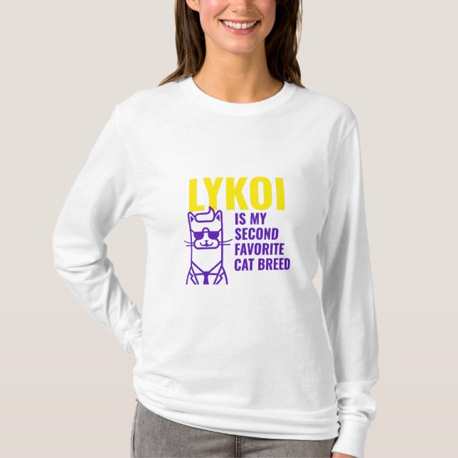 Lykoi favourite cat breed T-Shirt (Front)