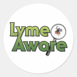 Lyme Aware Gear Classic Round Sticker